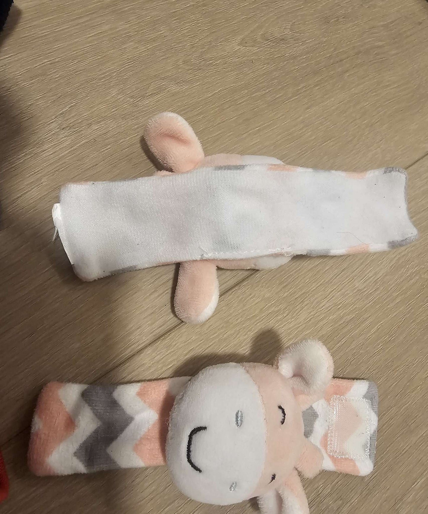 Plush baby wrist Ankle Sound rattles