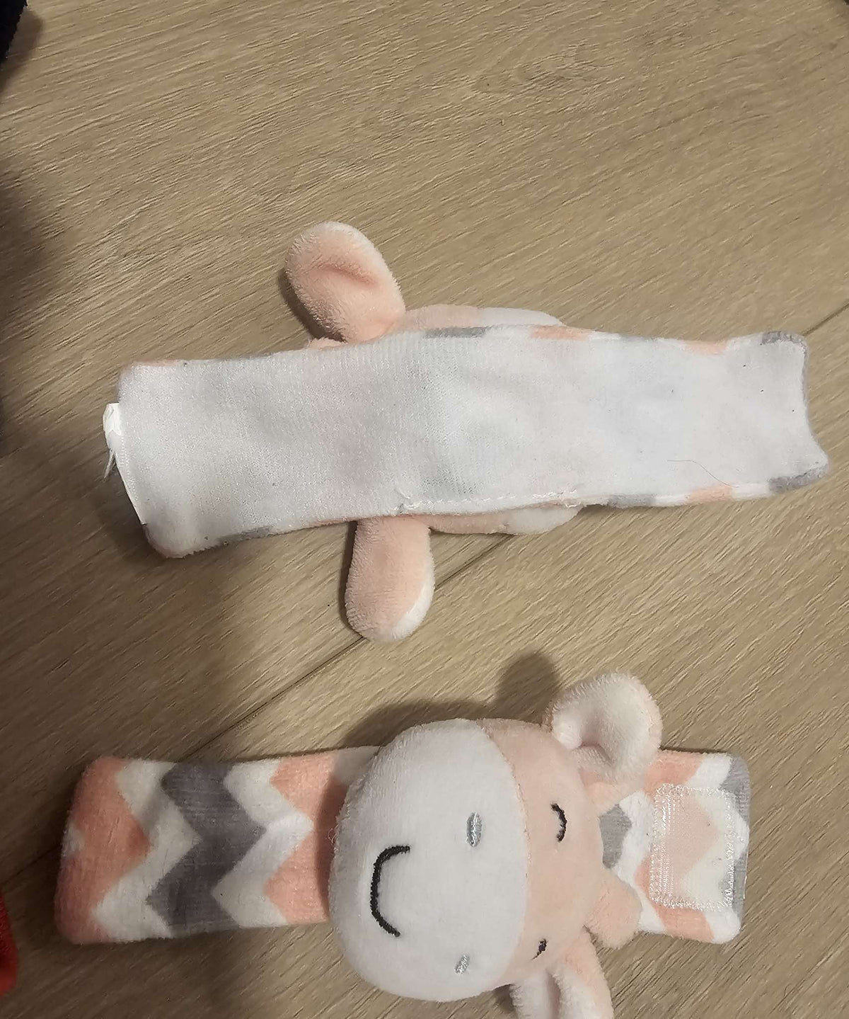 Plush baby wrist Ankle Sound rattles