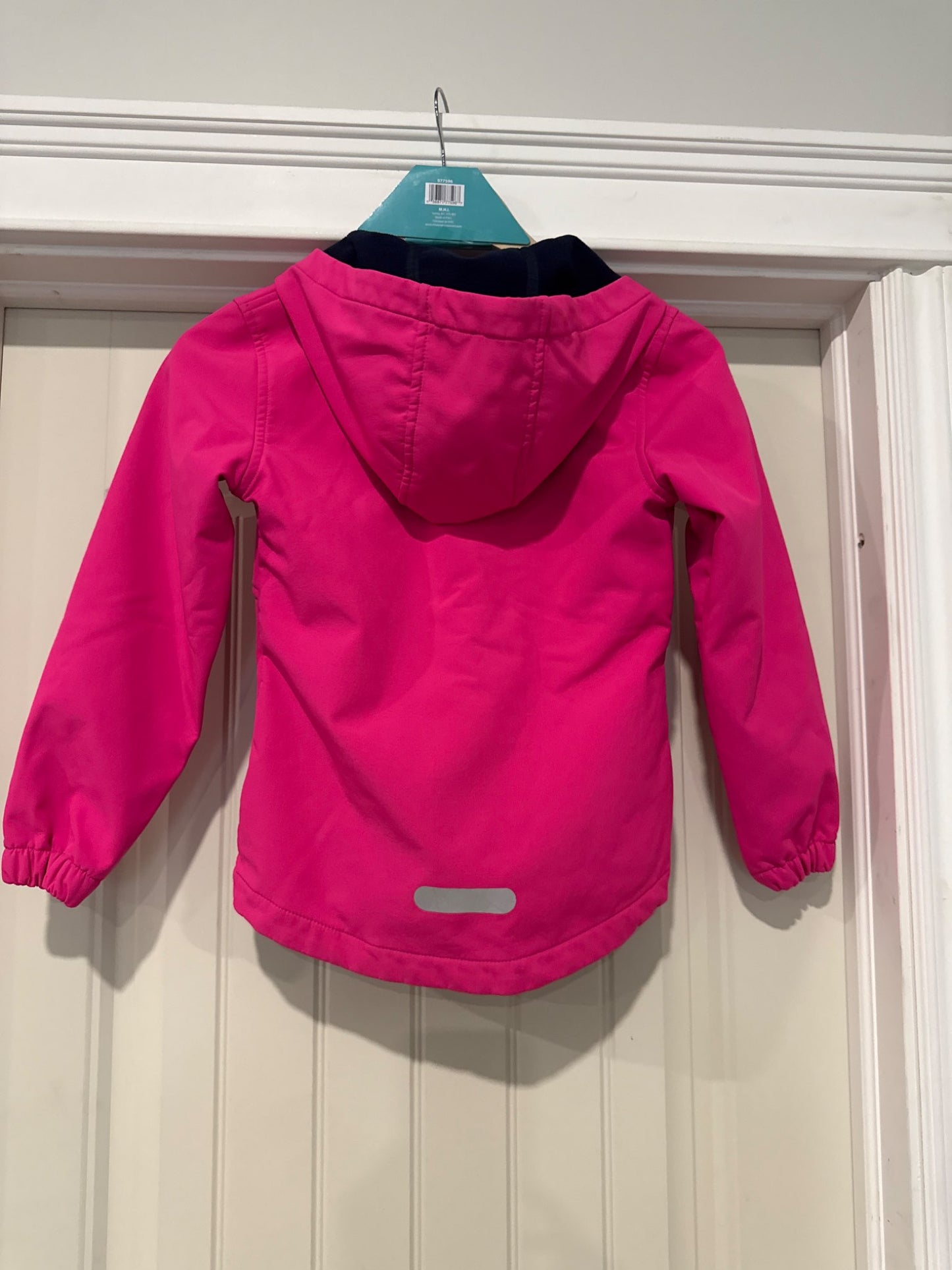 Bright pink George Fall or Spring Girls’ jacket, Kids 7 & 8 (small)