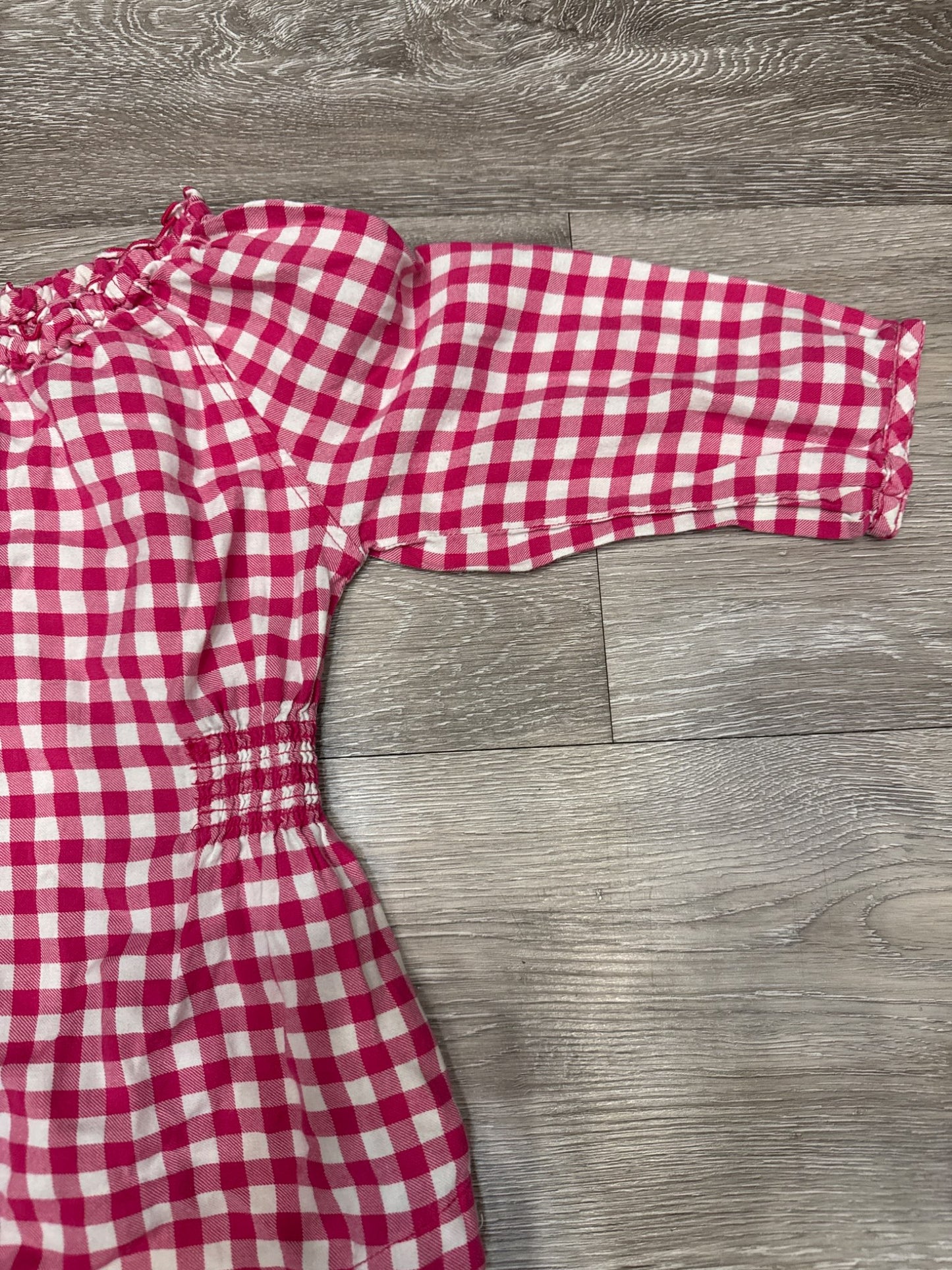 Gingham top pink and white checks- Joe Fresh Size 10-12, Kids 10 (medium)