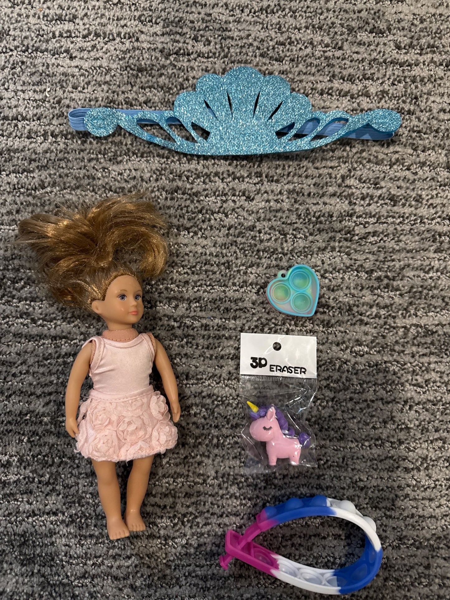 Girls Assorted toy bundle with pretty doll and Magic Mixies socks
