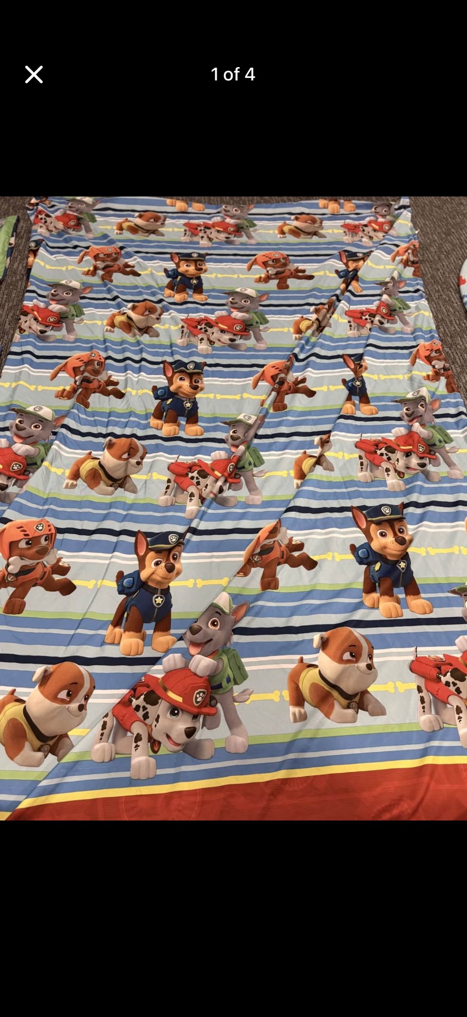 Kids Paw Patrol Twin Sheet and Pillowcase set MSRP over $47.00