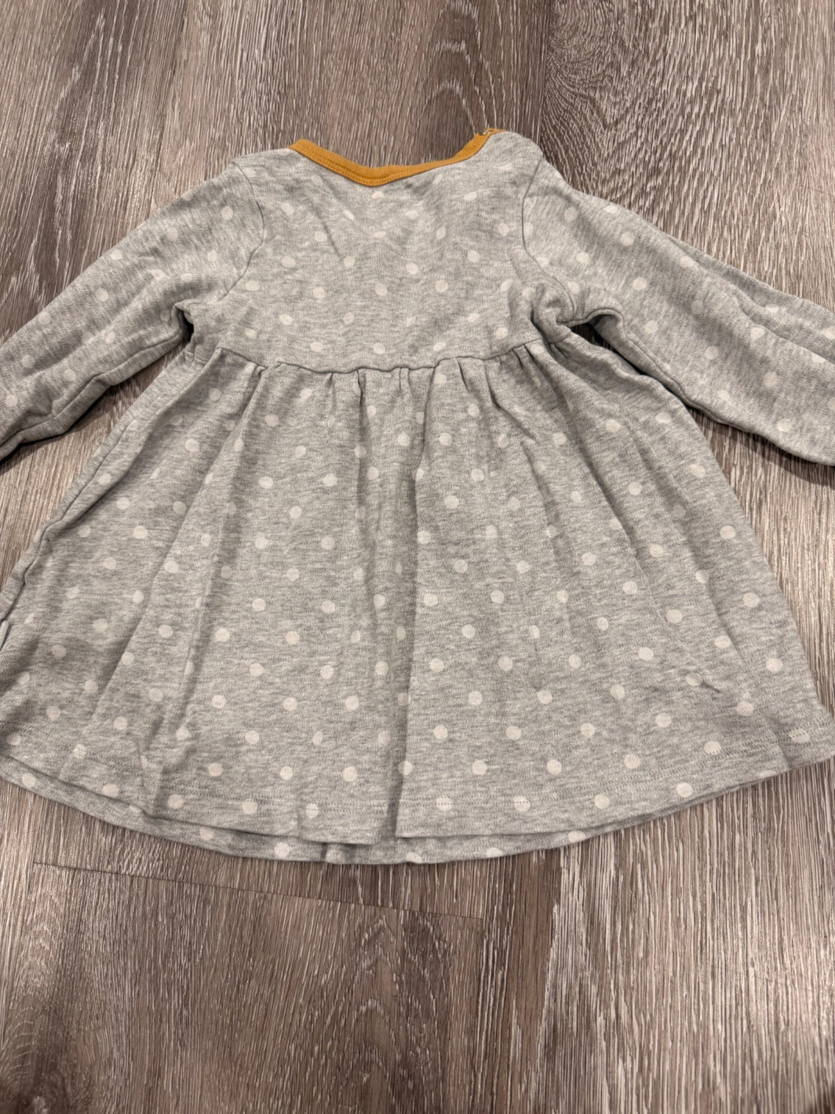 Polarn O. Pyret Sweden dress polkadot and pear motif, Kids 9 Month (6-9M)