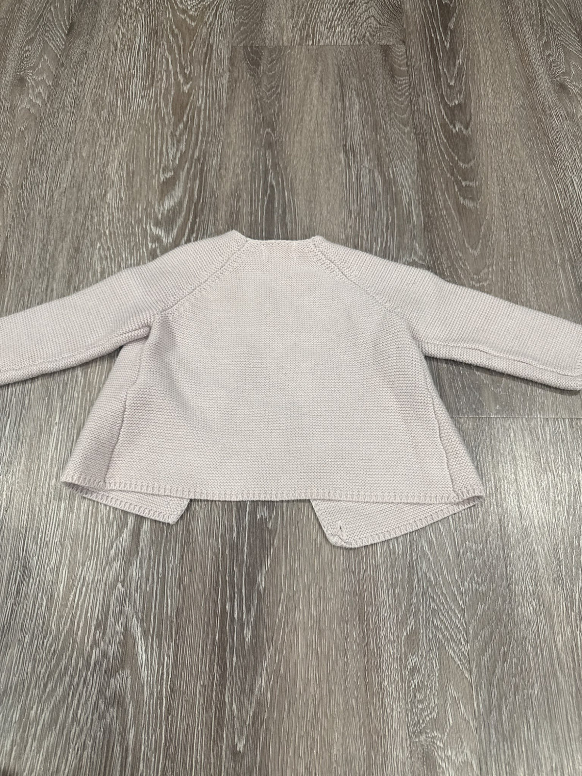 Du Pareil au meme cotton polyester blend knitted cardigan with unicorn cat and rainbow, Kids 6 Month (3-6M)