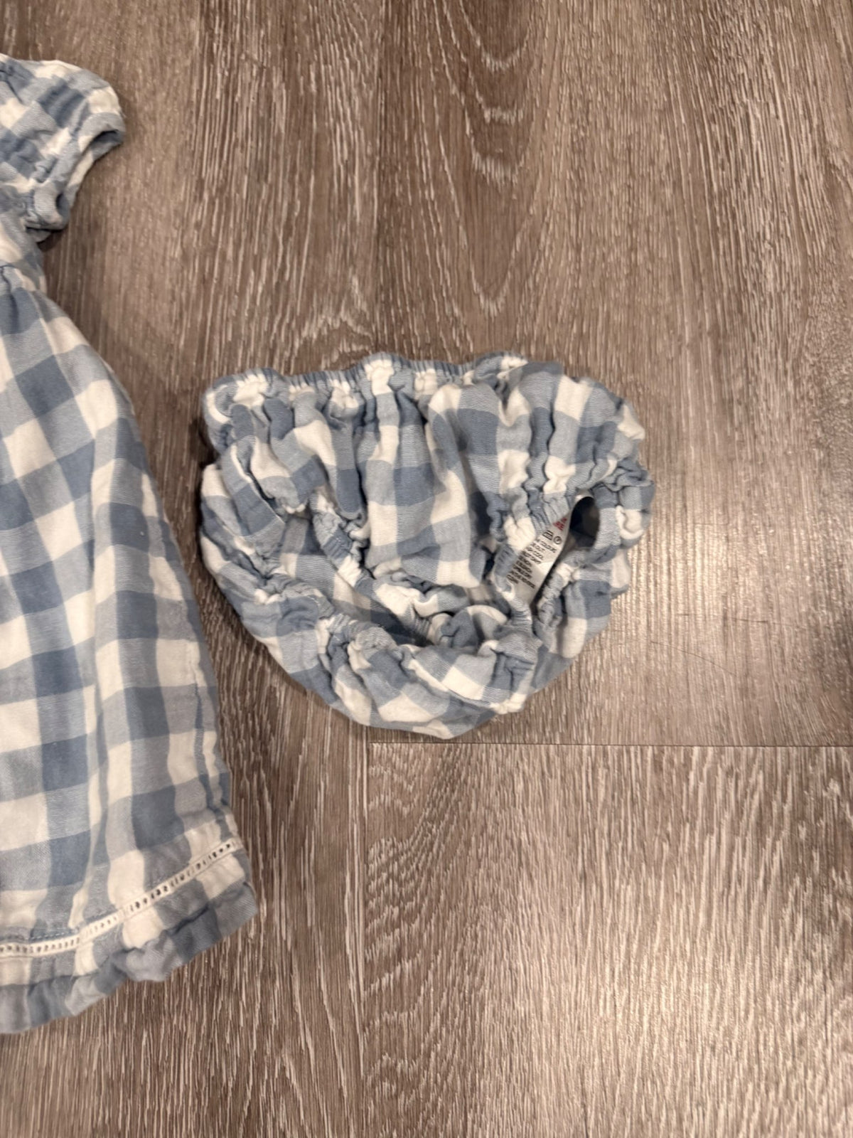Checked dress with bloomers, Kids 12 Month (9-12M)