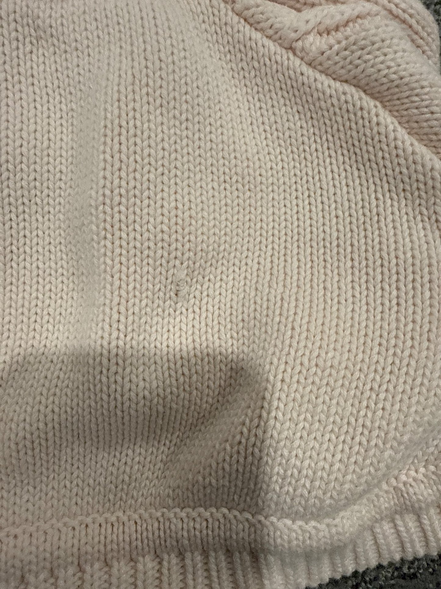 Beba bean pink knit poncho, Kids 6 Month (3-6M)
