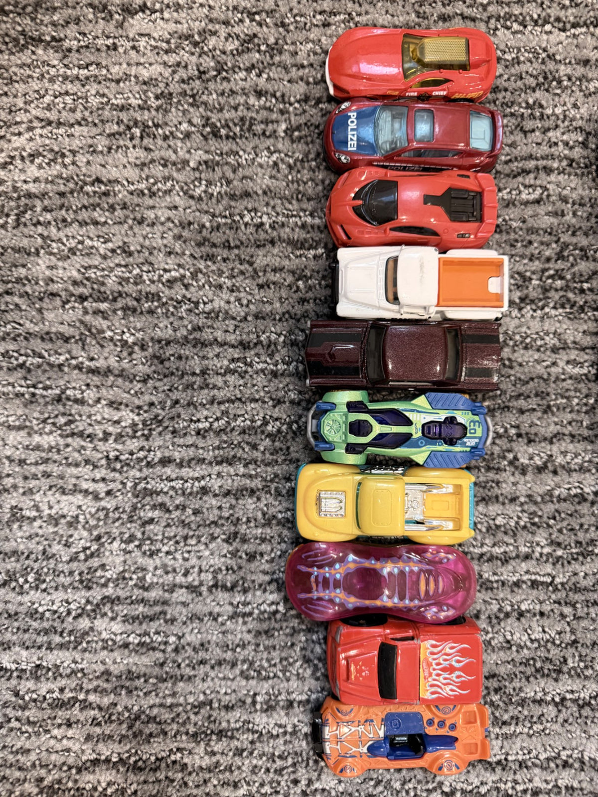 21 toy cars