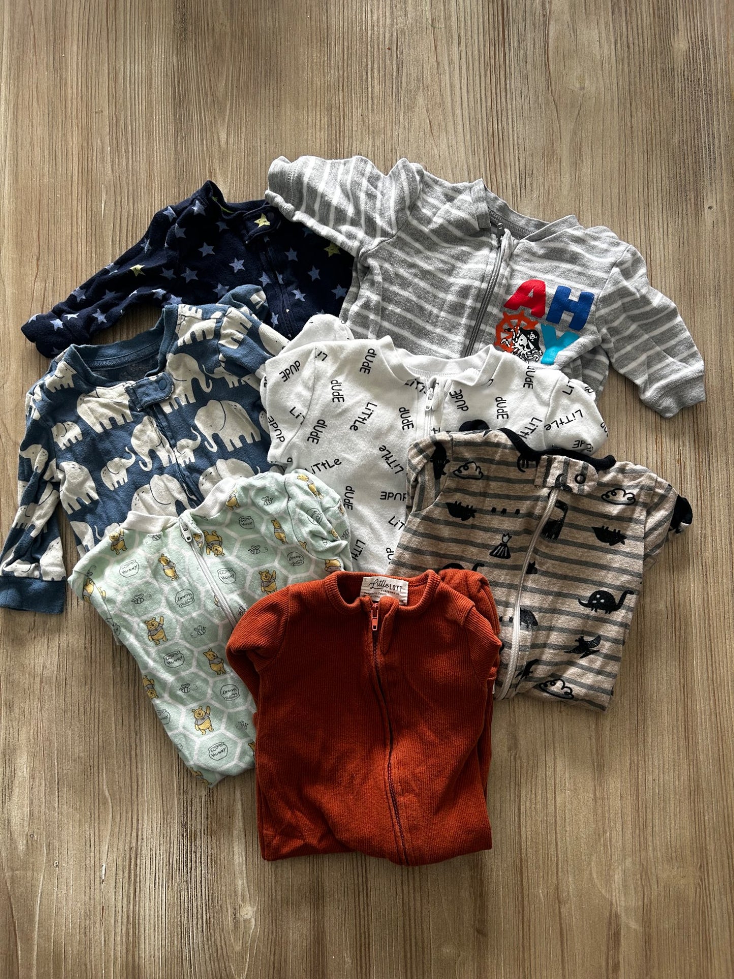 Pj onesie lot, Kids 3 Month (0-3M)