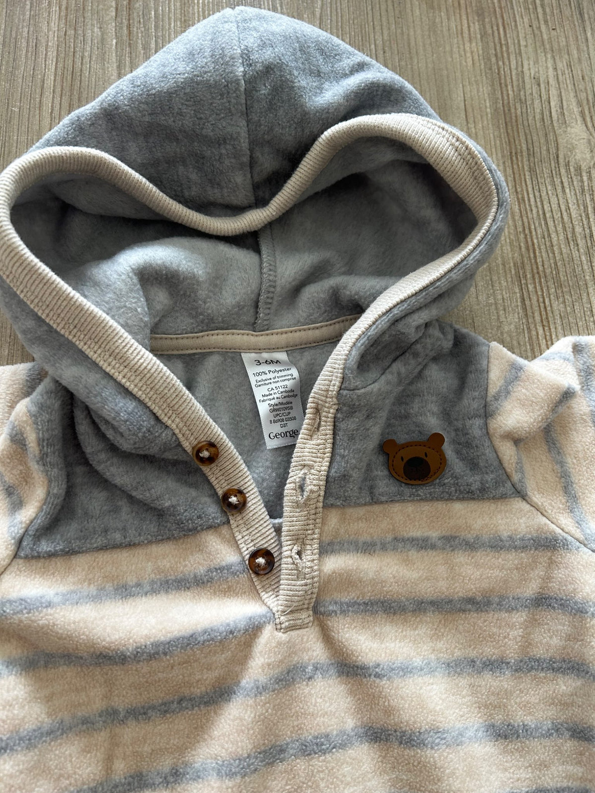 Peachy/Beige Onesie, Kids 6 Month (3-6M)