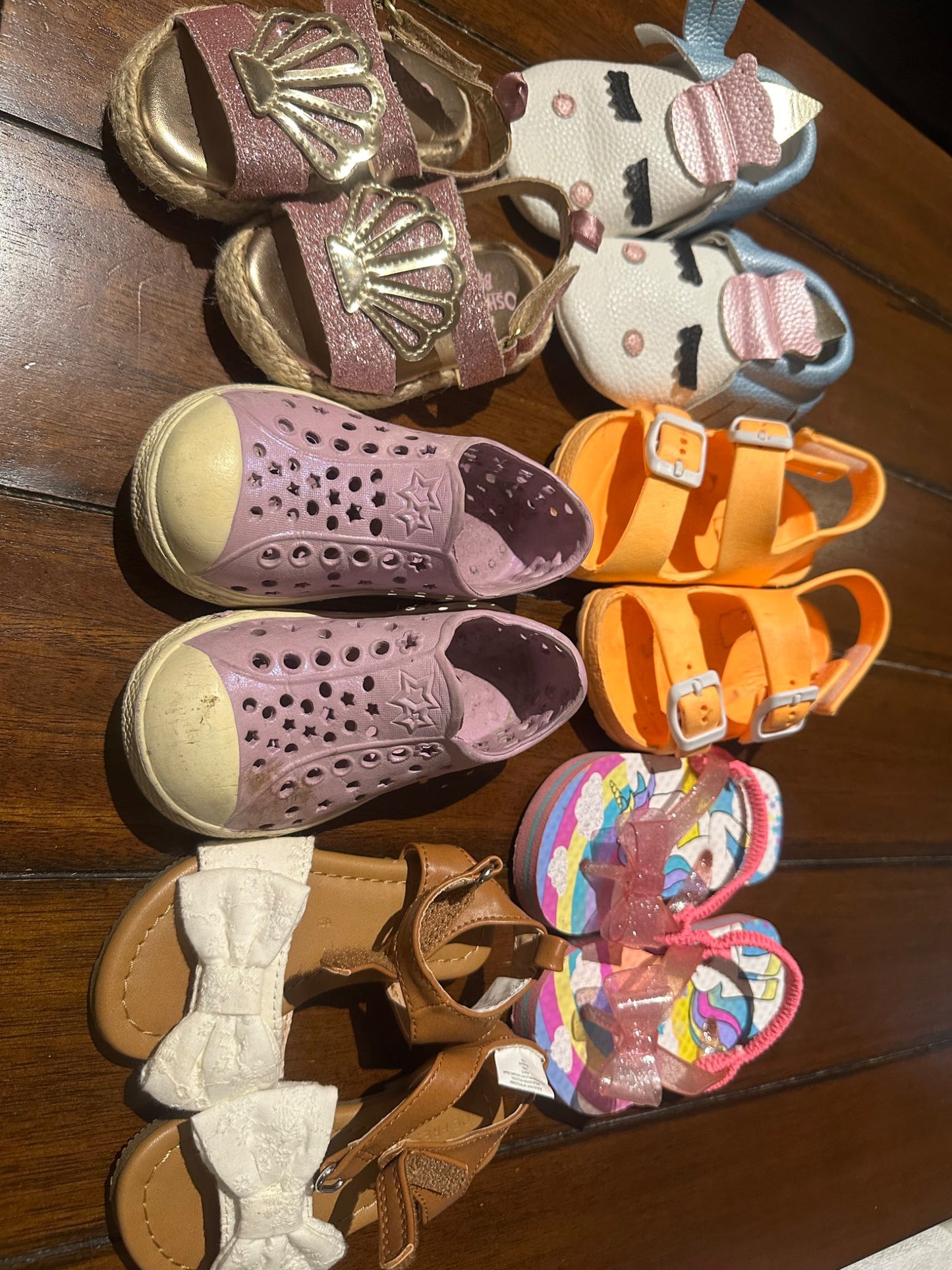 Girls- summer shoes/ sandles lot, Kids 5/5T