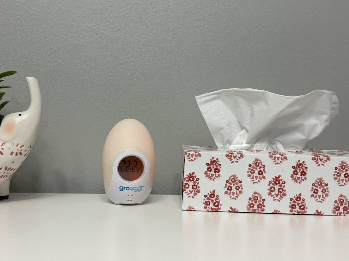 GroEgg Nursery Room Temperature Thermometer & Nightlight