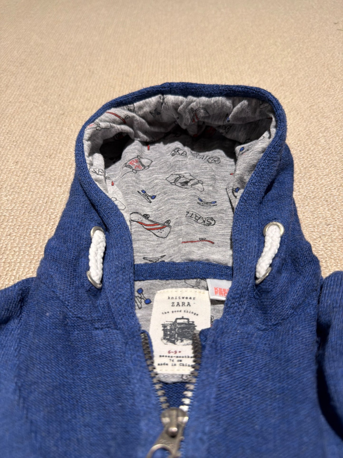 Zara hoodie sweater, Kids 9 Month (6-9M)