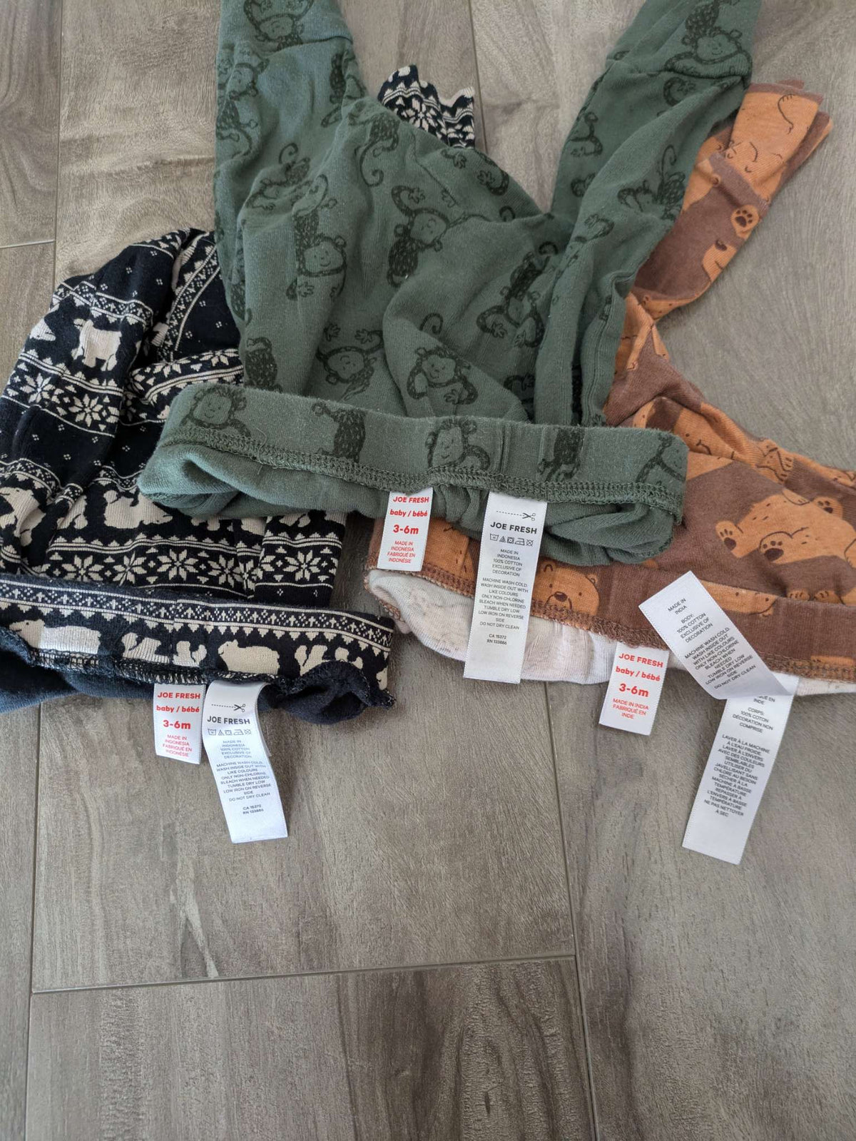 3 pairs harem pants - Joe Fresh , Kids 6 Month (3-6M)