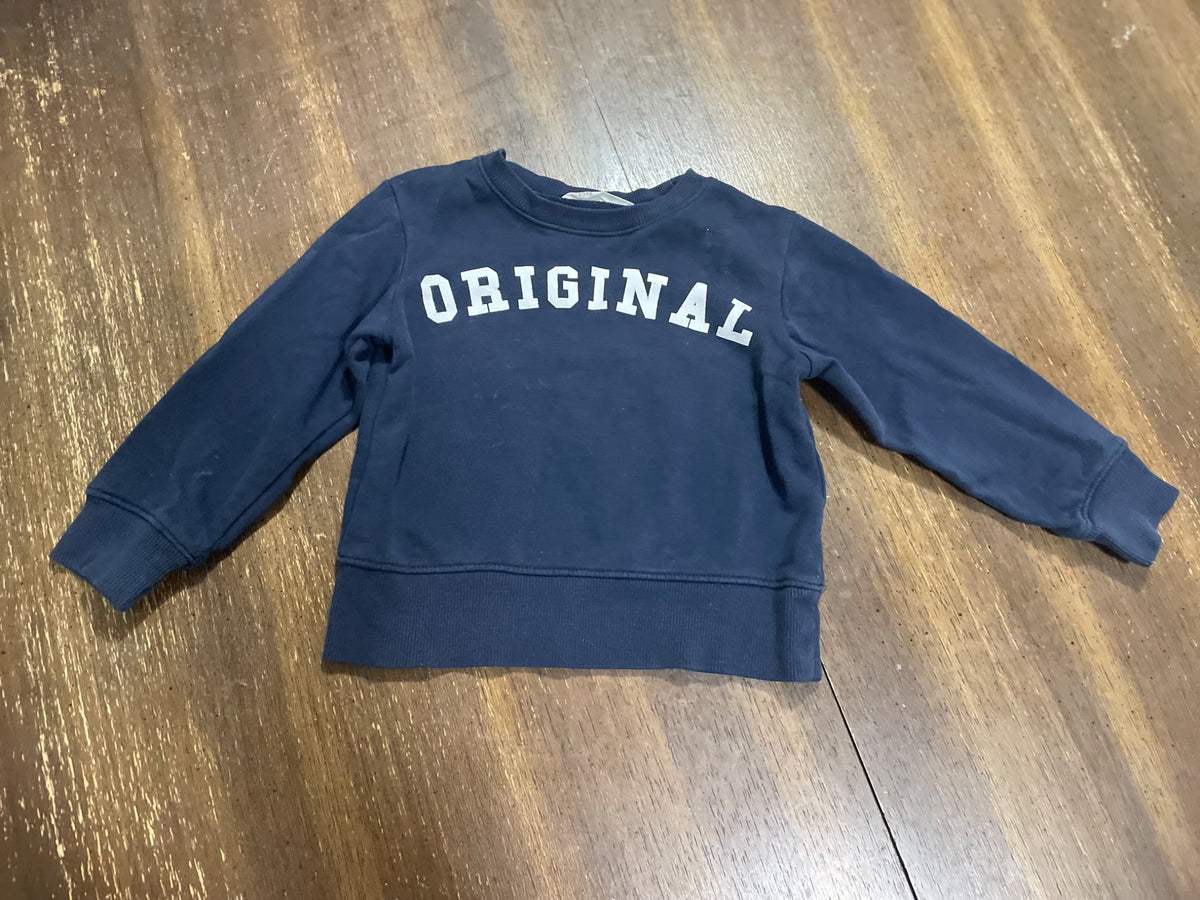 Navy blue sweat shirt (12-18months), Kids 18 Month (12-18M)