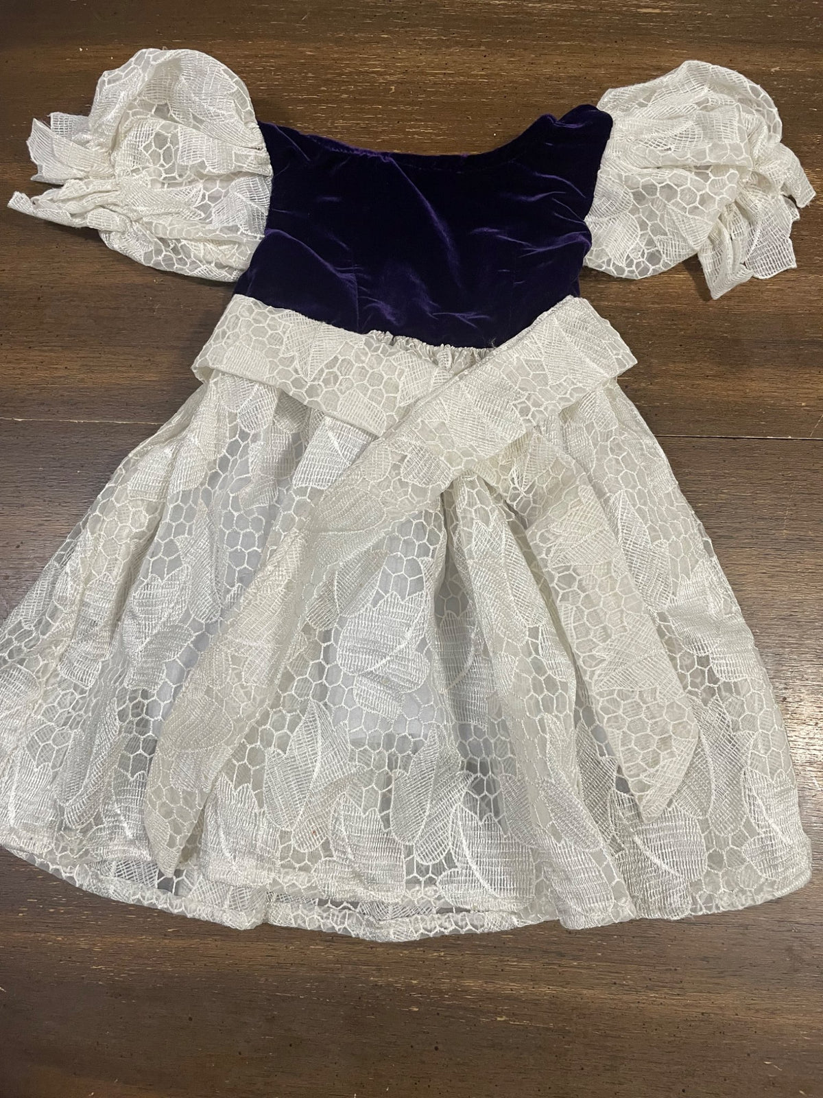 Mixed velvet and lace dress (18-24 months), Kids 24 Month (18-24M)