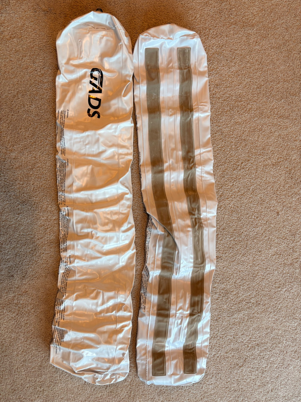 2-pack Inflatable Bed Rails (taken once on holiday) no holes, worked great! Purchased on Amazon for $44.99.