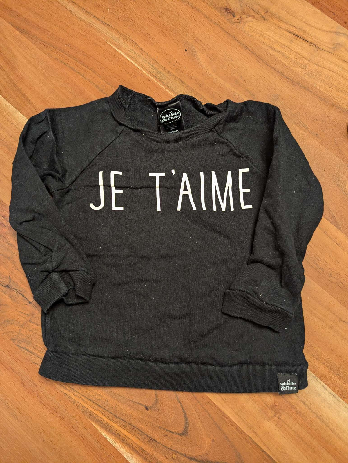 Whistle and flute sweater je t'aime, Kids 24 Month (18-24M)
