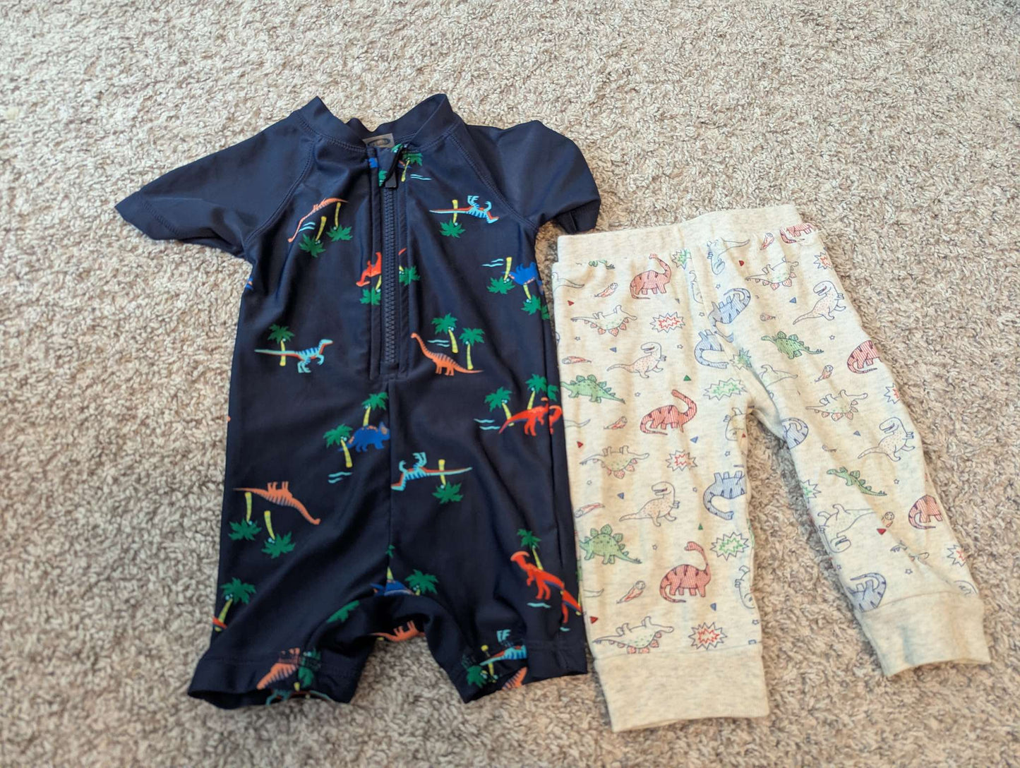 Dino swim suit and pants , Kids 9 Month (6-9M)