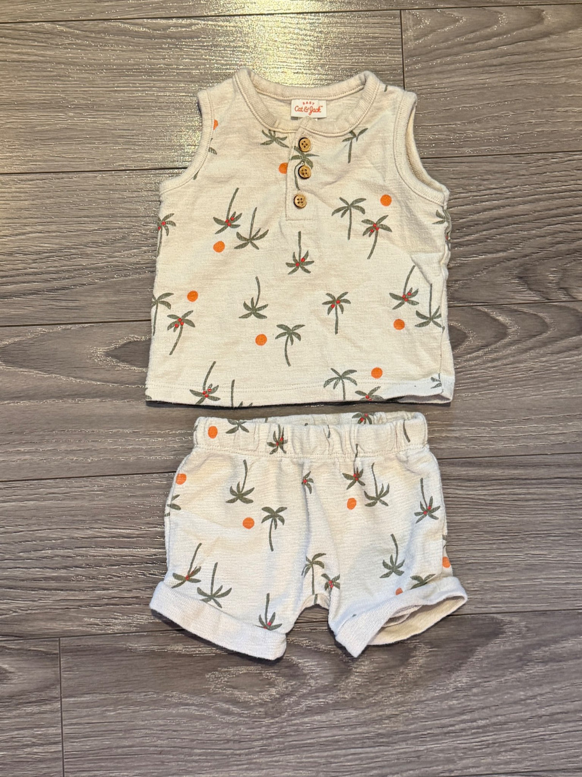 Two Piece Tropical Outfit (3-6 Months), Kids 6 Month (3-6M)