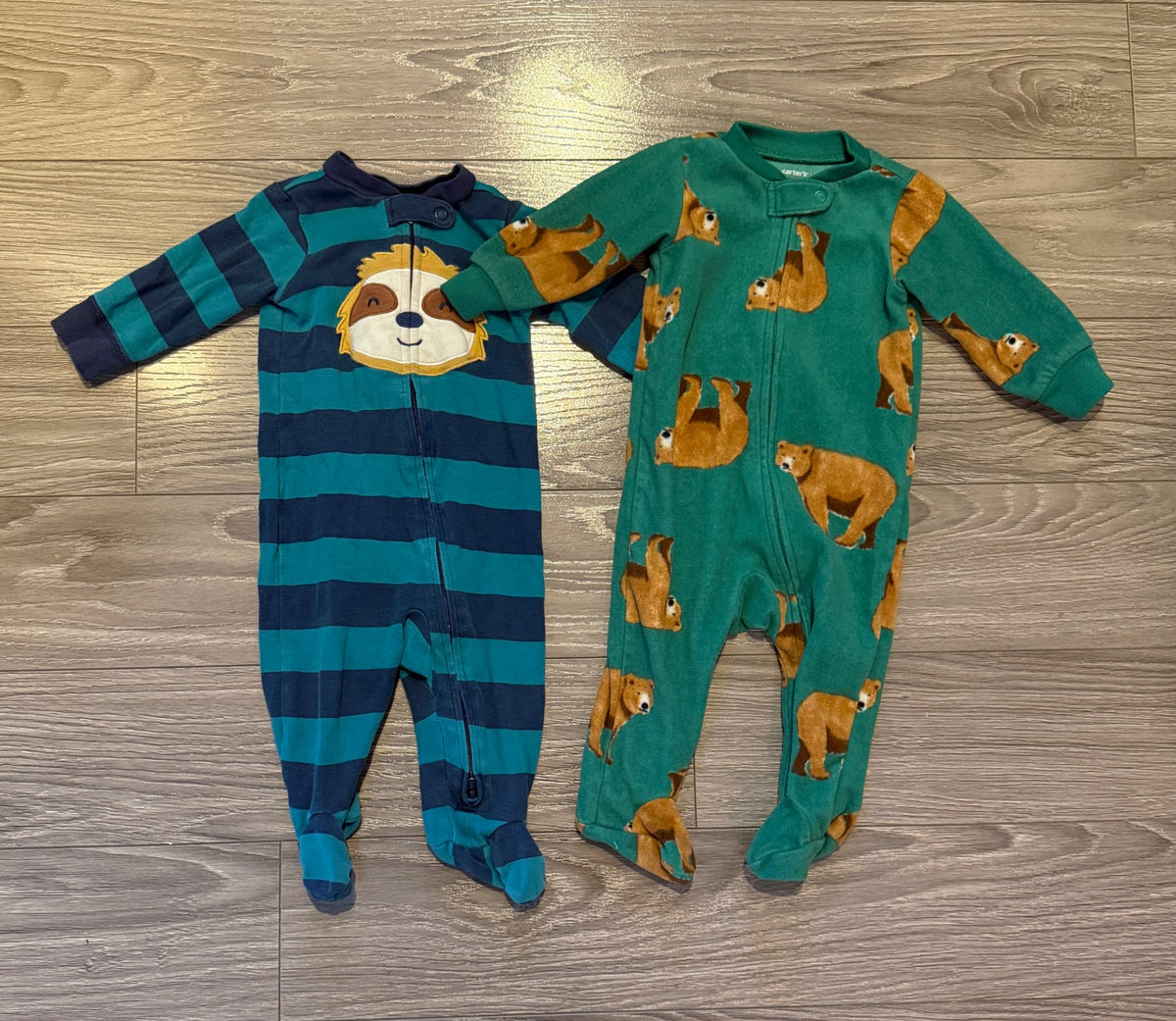 Set of 2 Animal Onesies (6 Months)