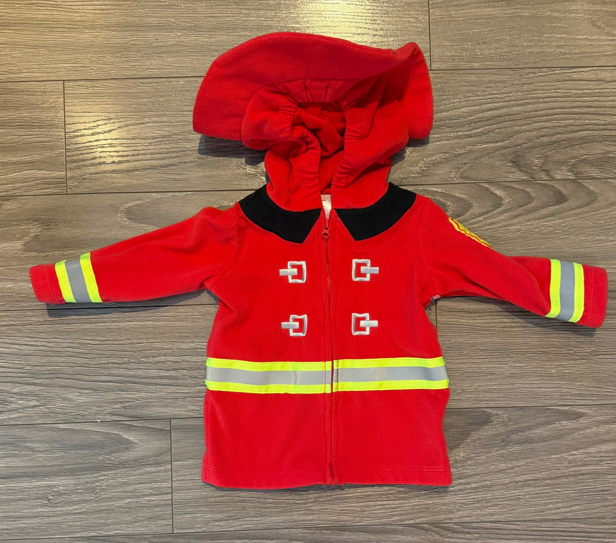 Carter’s 6-9 Month Fireman Sweater with Hat Hood, Kids 9 Month (6-9M)