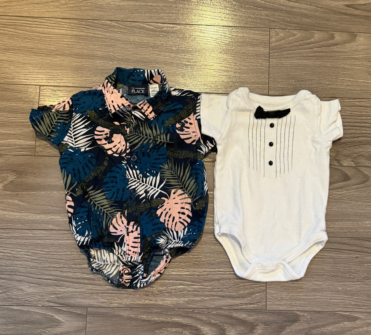 Two Semi-Formal Short Onesies (3-6 Months), Kids 6 Month (3-6M)