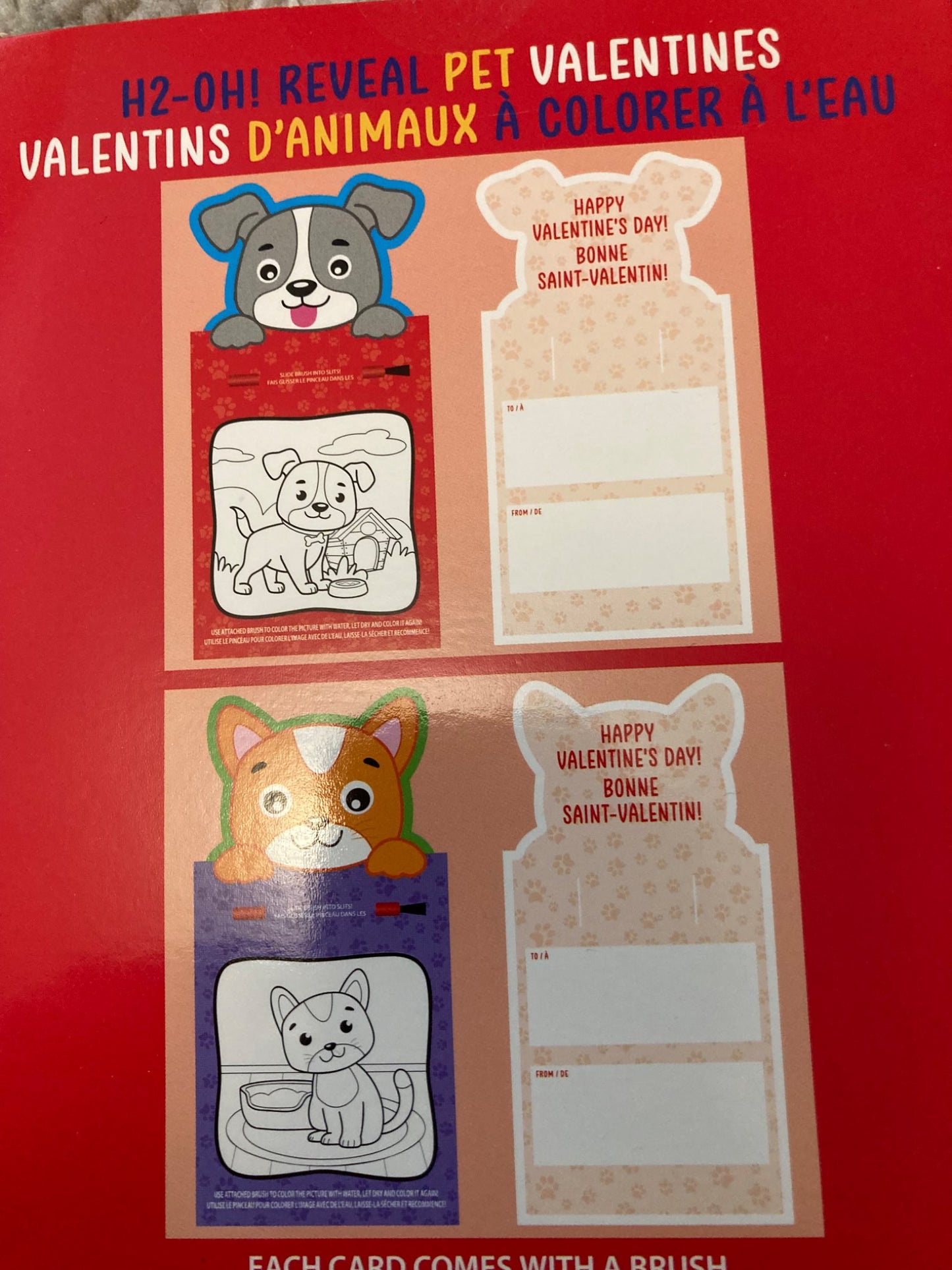 24 Valentines - water reveal design