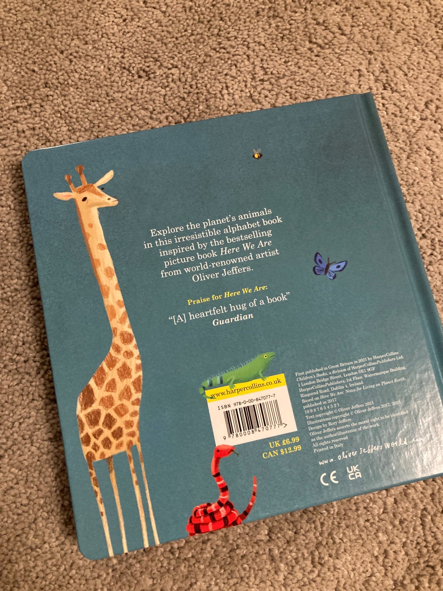 Here We Are - Book of Animals - brand new Board Book