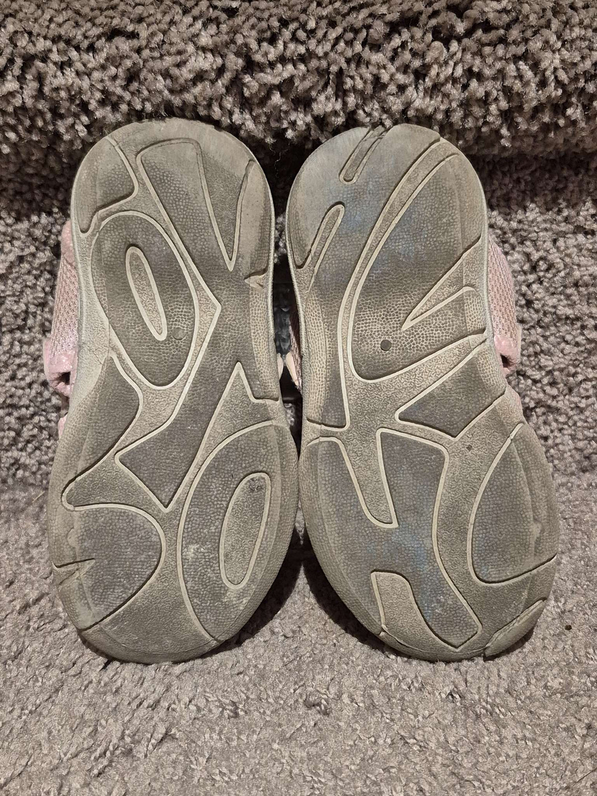 Pink Glitter Closed-Toe Sandals - Size 7T, Shoes 7 (Walkers:12-24 mth)