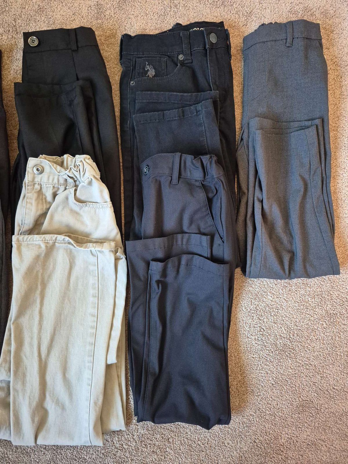 Boys Size 8 Dress/Uniform Pants - 8-Piece Multi Lot, Kids 8