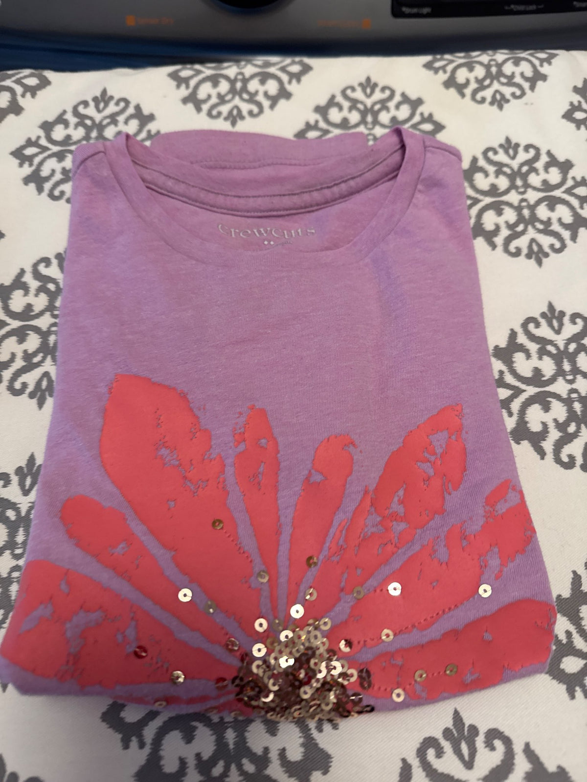 Girls sparkly t-shirt , Kids 10