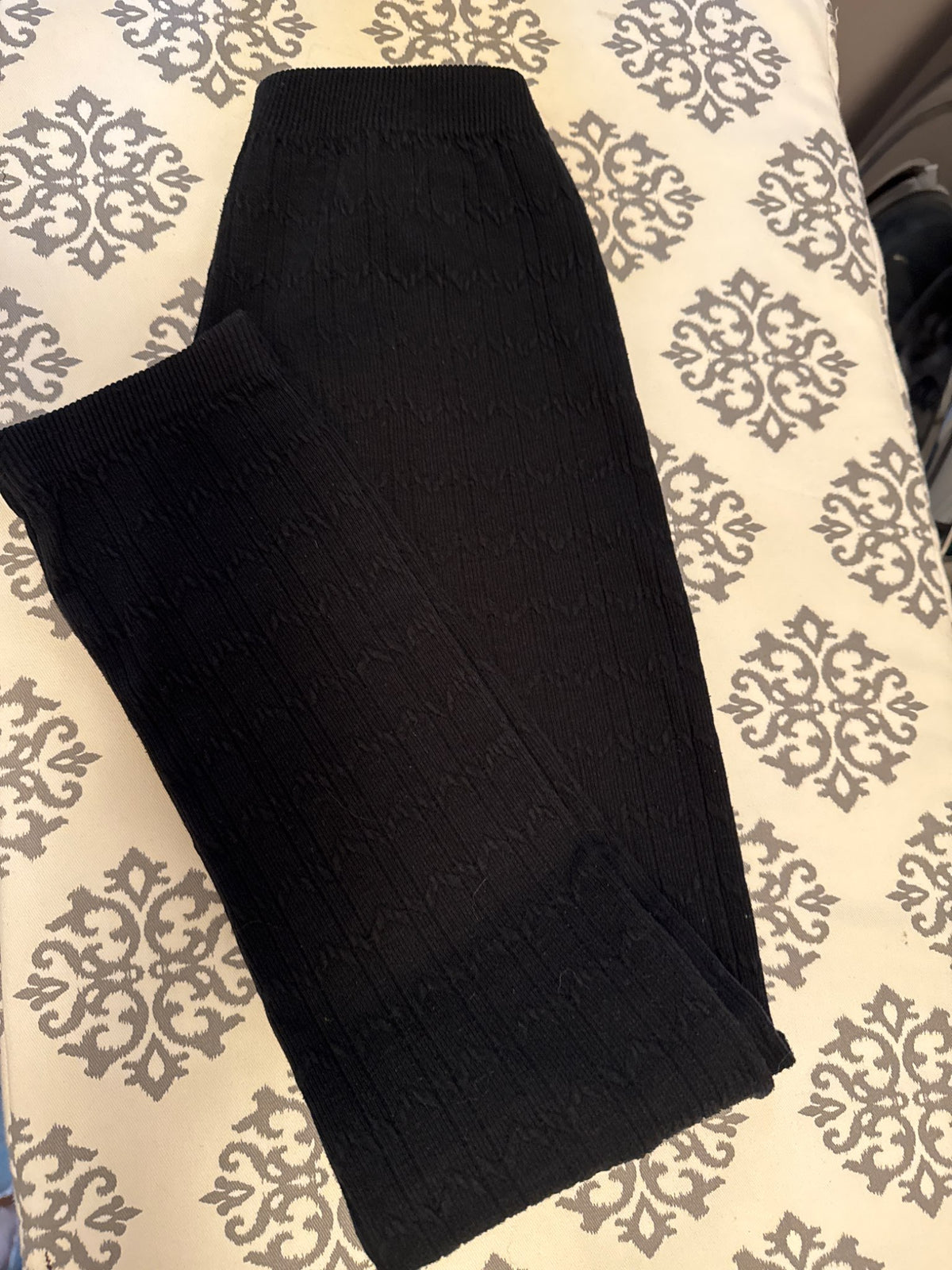 Girls black no sock tights