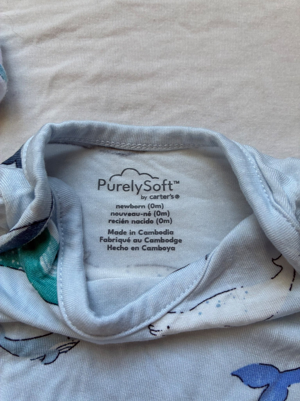Set of 2 Carters Purely Soft NB Outfits , Kids Newborn