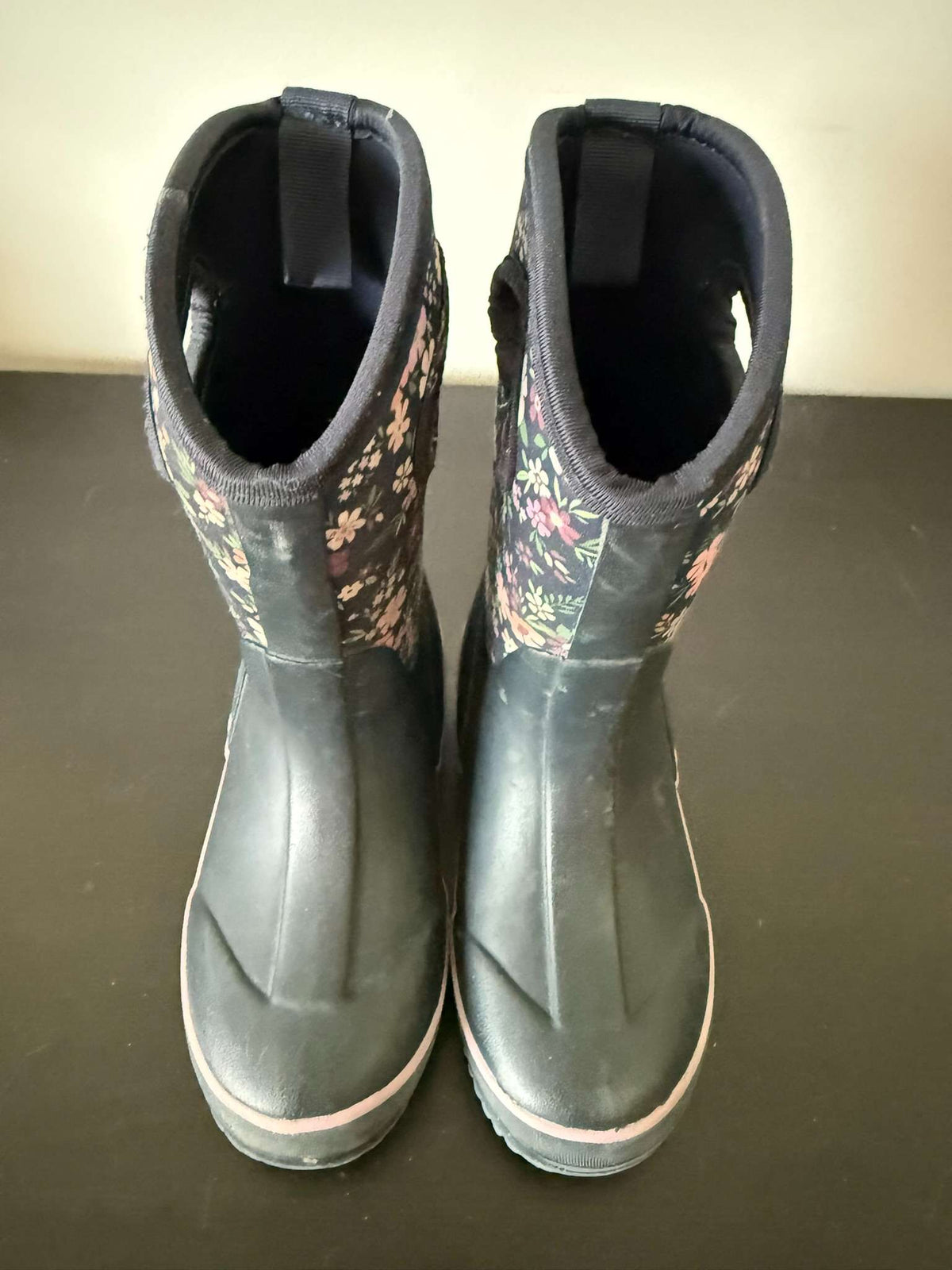 George Girls Floral Neoprene Rain/Mud Boots – Size 12 (272), Shoes 12 (Toddler:2-4yr)
