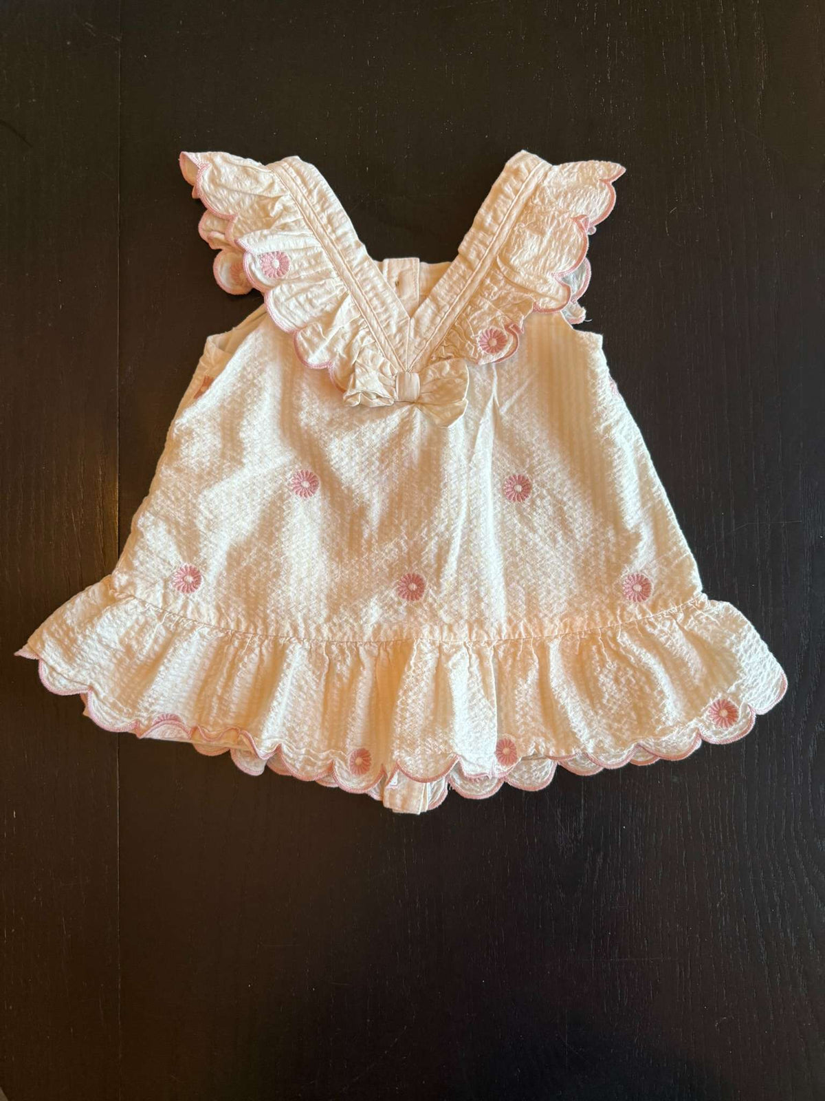 Happily Grey Kids Seersucker Flutter Sleeve Dress - 3T (#318), Kids 3T