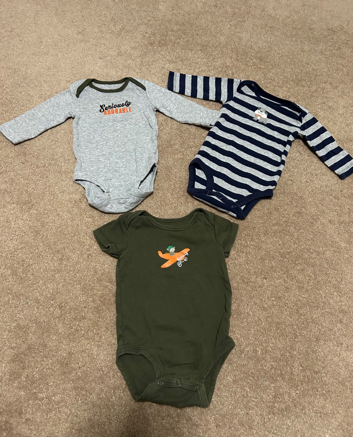 3 month onesies x3, Kids 3 Month (0-3M)