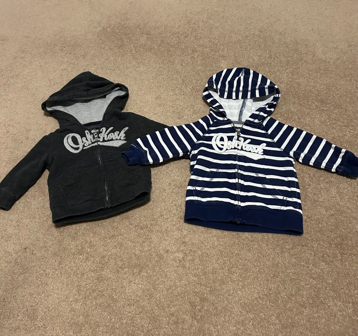 9month zip up hoodies x2, Kids 9 Month (6-9M)