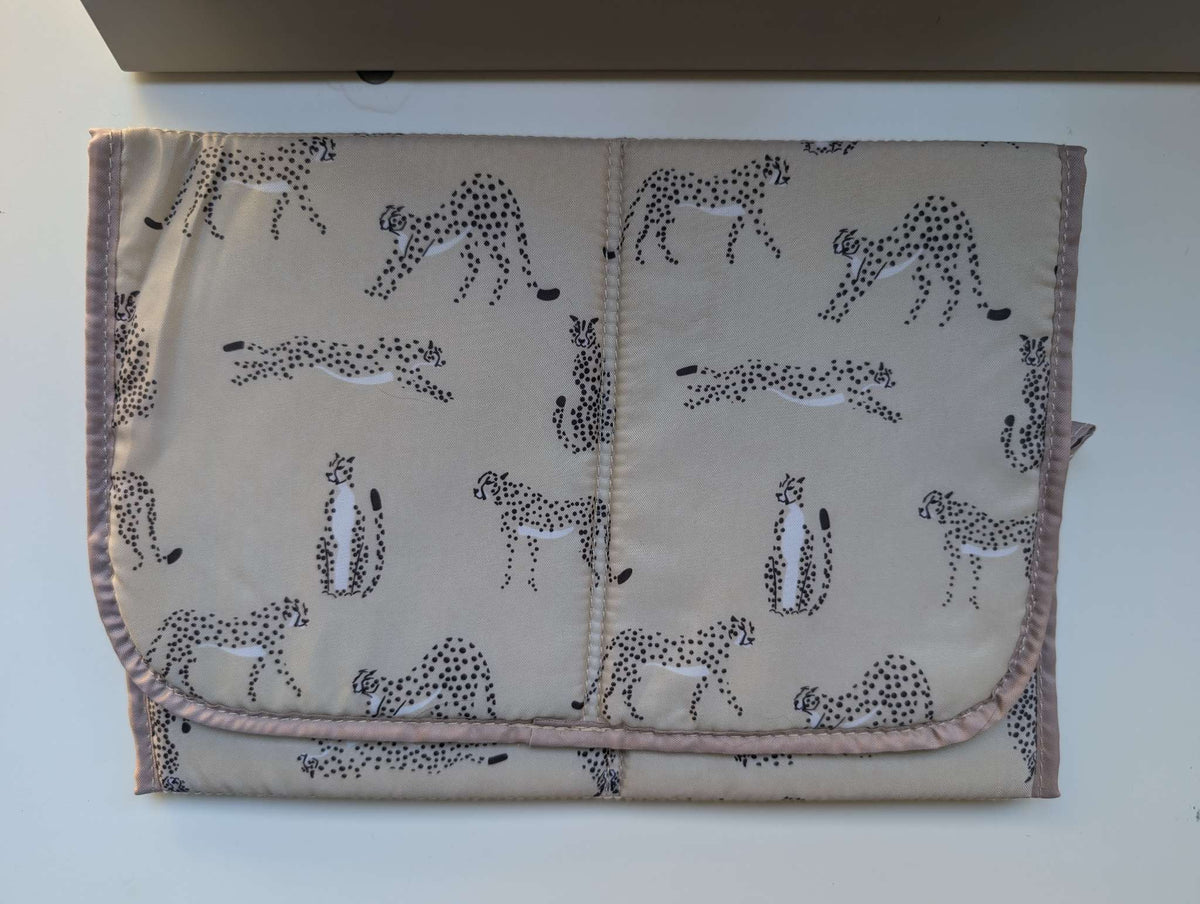 Cheetah Leopard Print Portable Baby Changing Mat / change pad