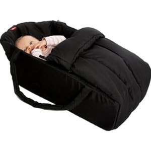 Phil & Teds Black Nylon Cocoon Baby Carrycot Travel Bassinet Infant Carrier