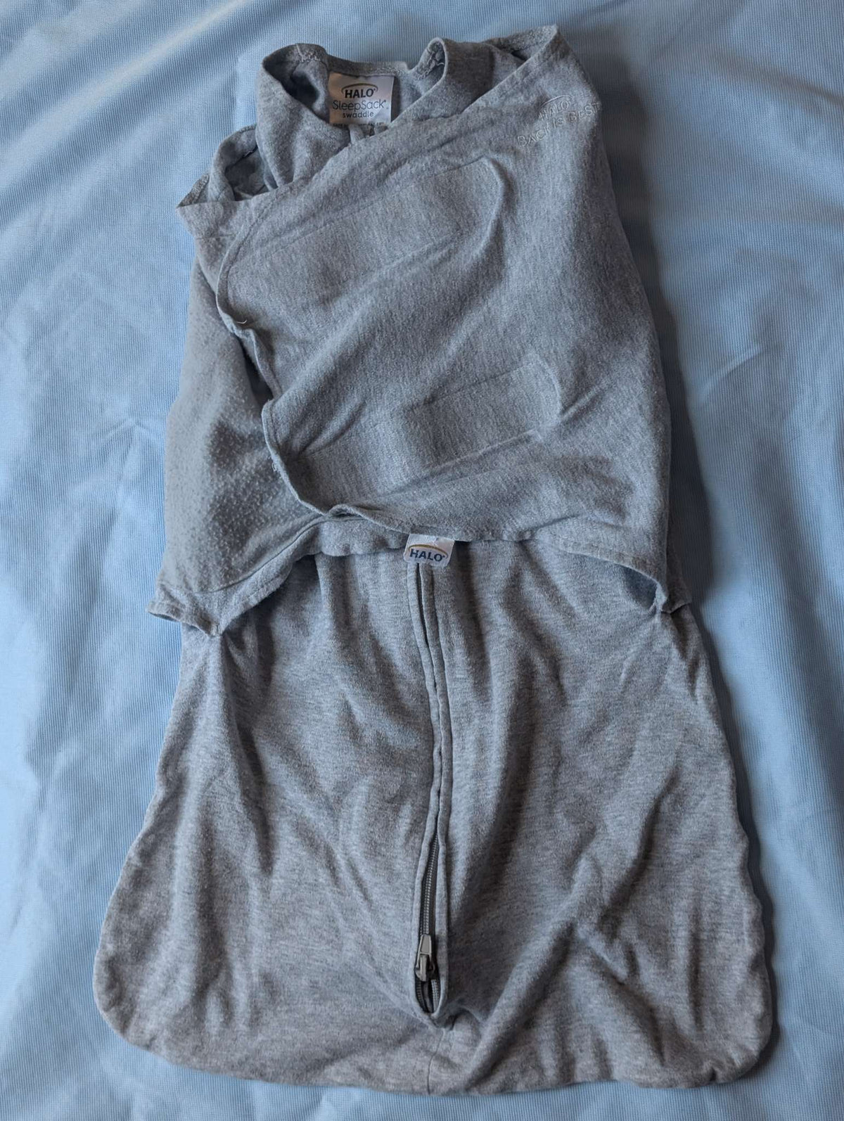 Halo- Zipper and Velcro Sleepsac 3-6 M, 0-6 Months (Small)