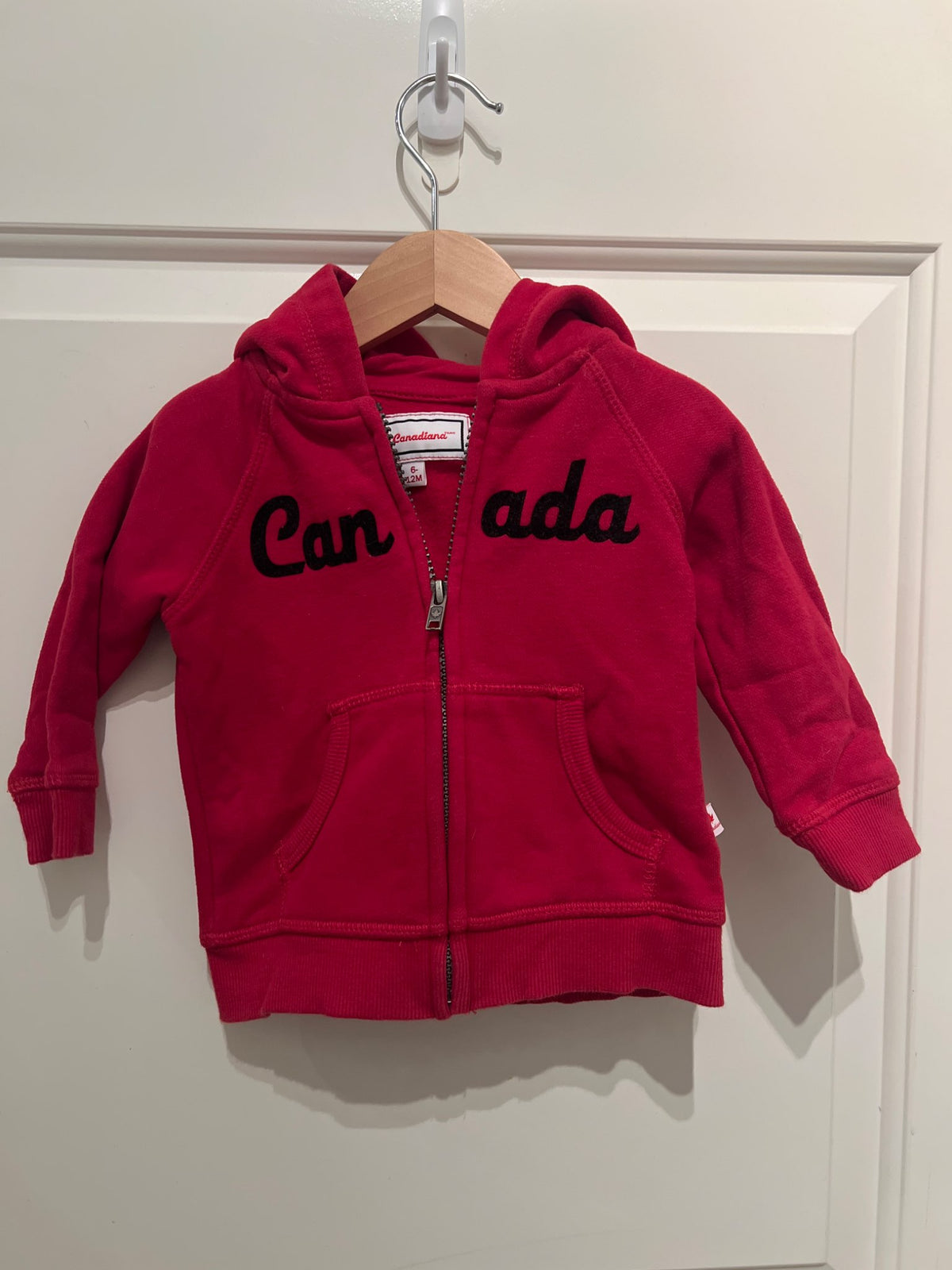 Canada zip Hoodie, Kids 9 Month (6-9M)