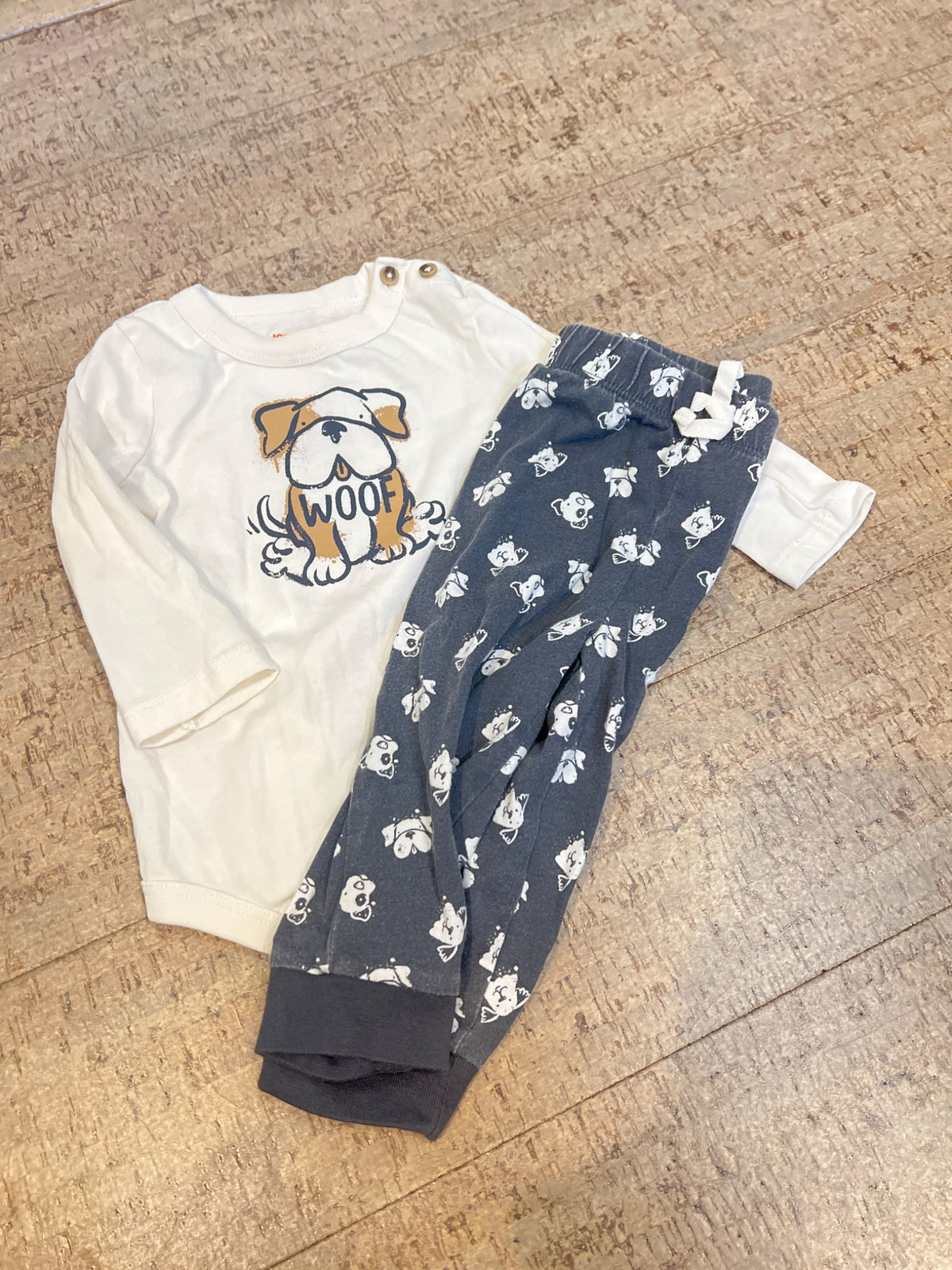 Puppy print outfit, Kids 12 Month (9-12M)