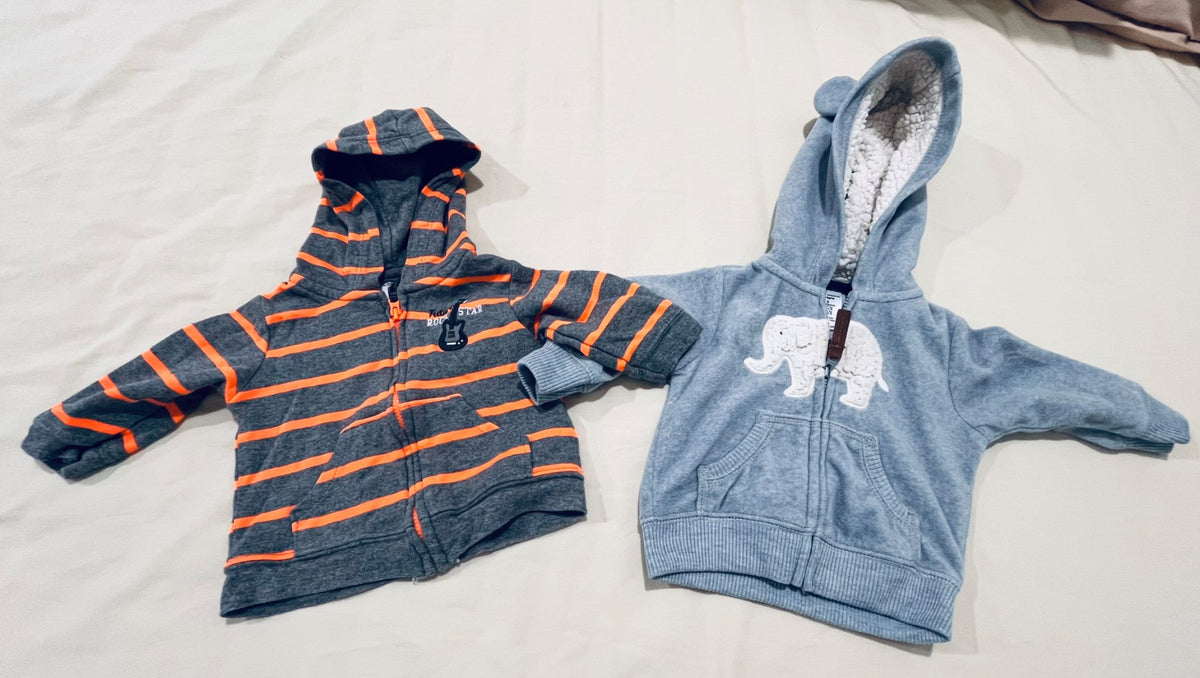 Carter’s 2-pack hoodie 0-3 months, Kids 3 Month (0-3M)
