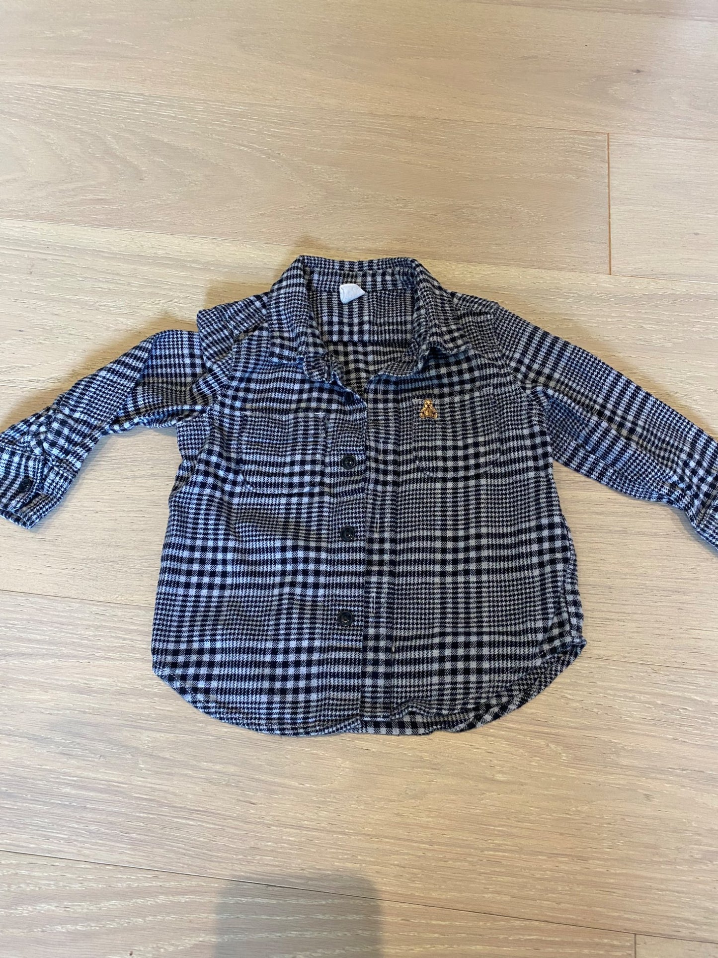 Baby Gap Flannel Button Up, 24 months , Kids 24 Month (18-24M)