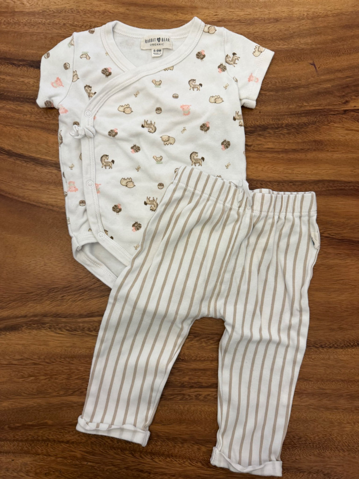 Rabbit and Bear baby outfit , Kids 9 Month (6-9M)