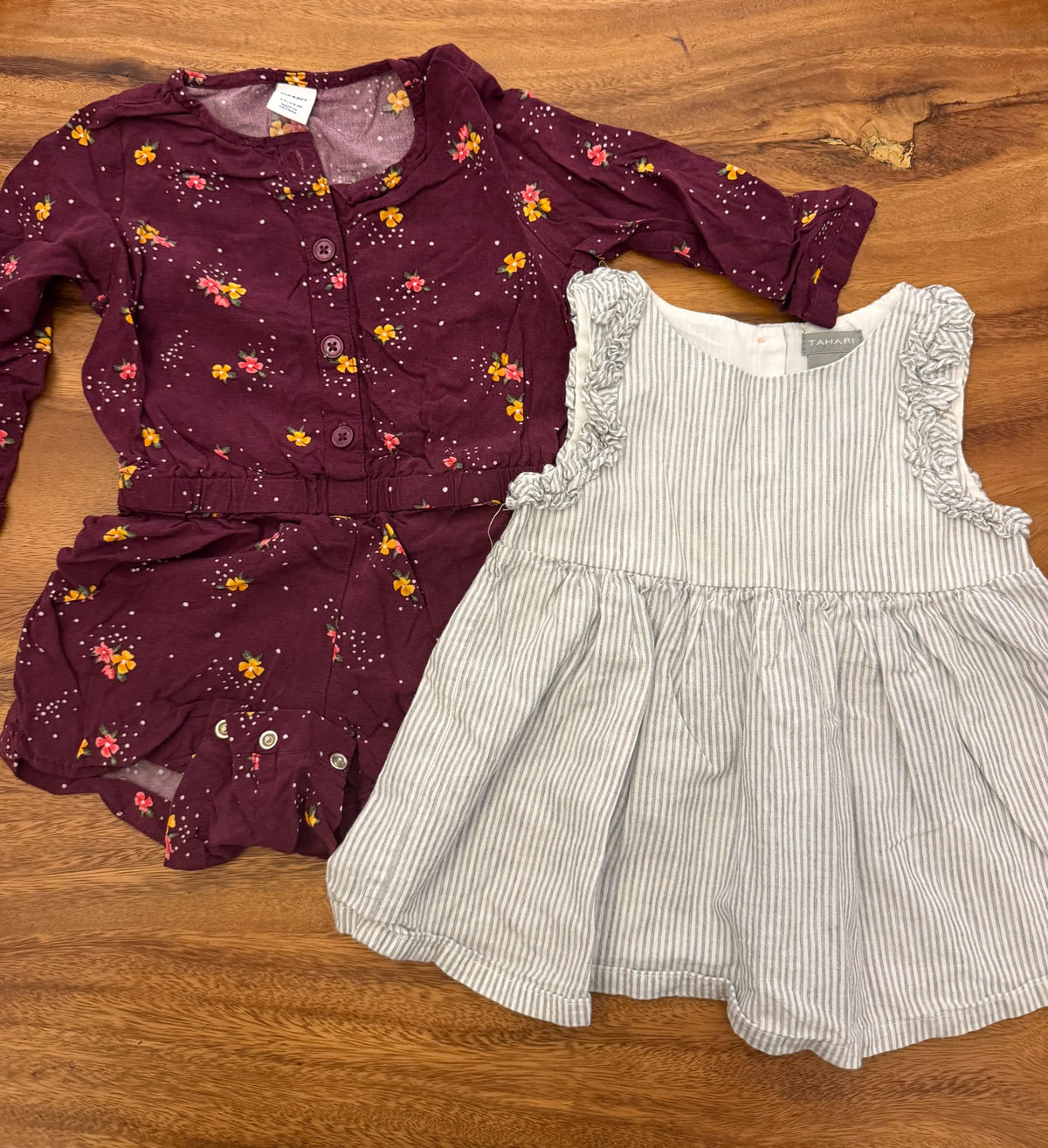 Bundled girls romper and dress, Kids 18 Month (12-18M)
