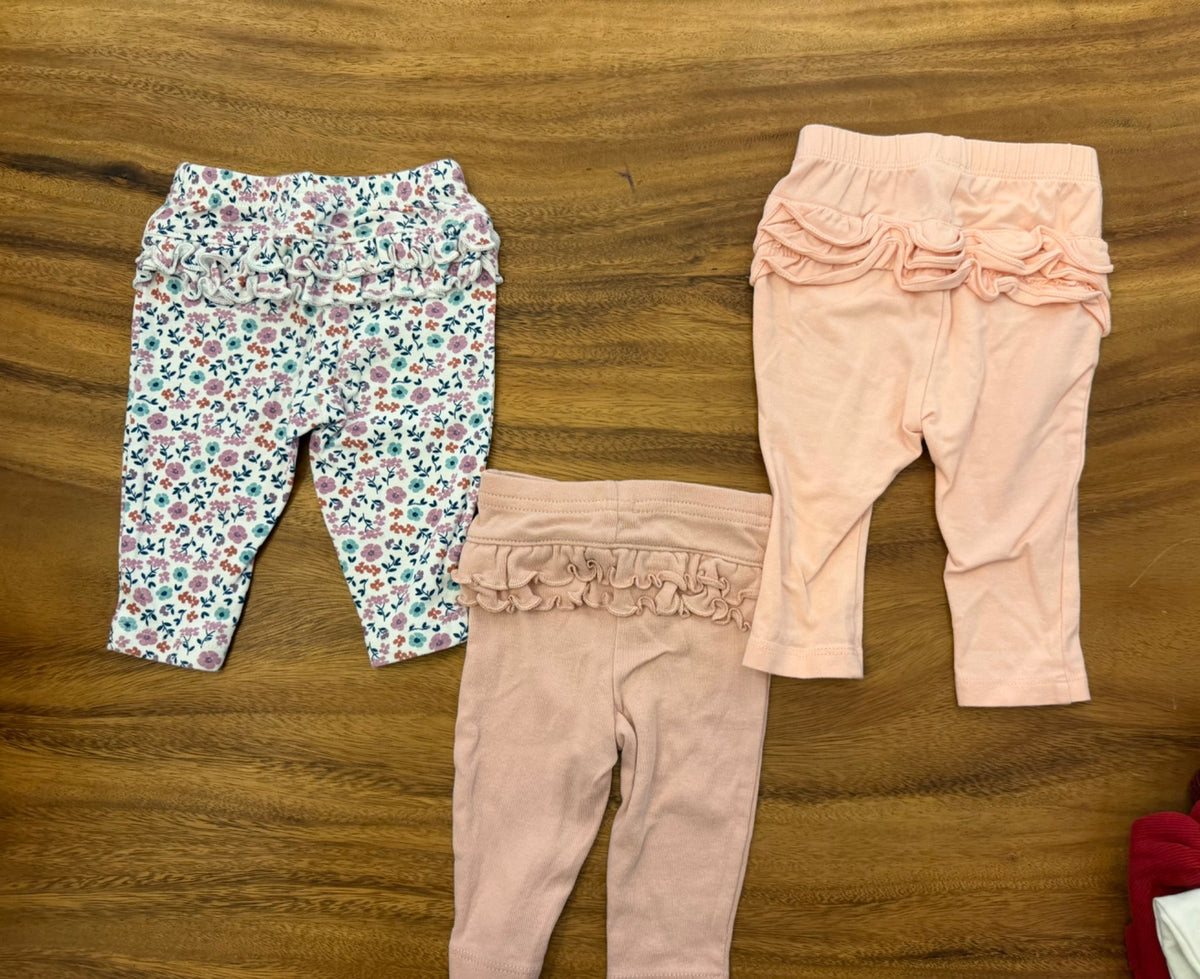 Bundle of 3 pants, Kids 3 Month (0-3M)