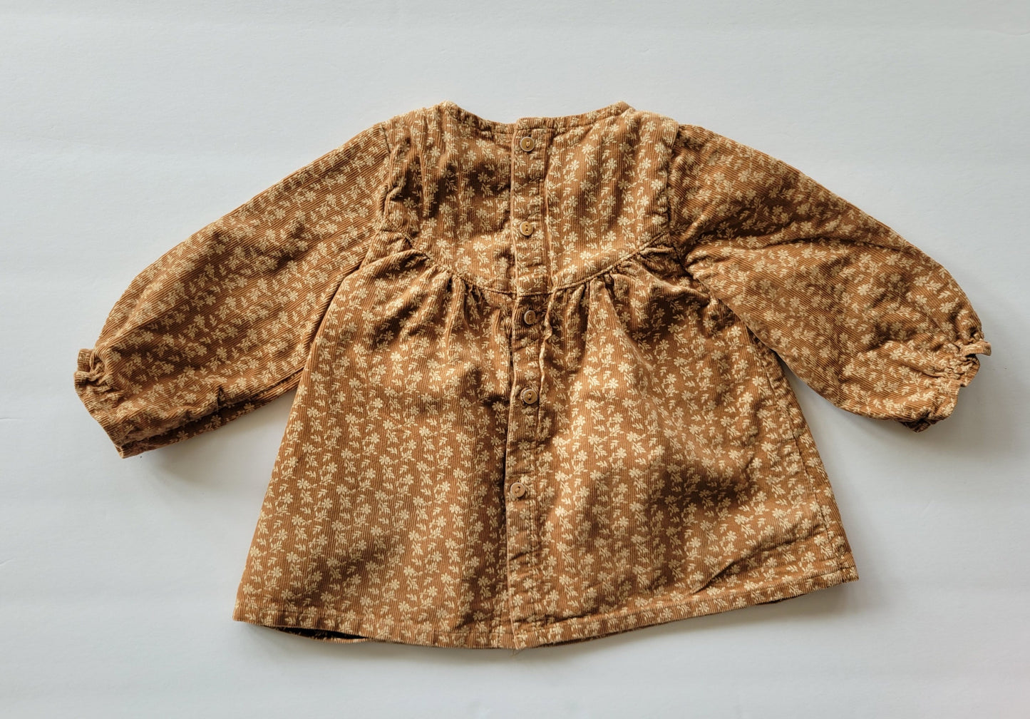 Zara floral dress, 3-6 months, brown, Kids 6 Month (3-6M)