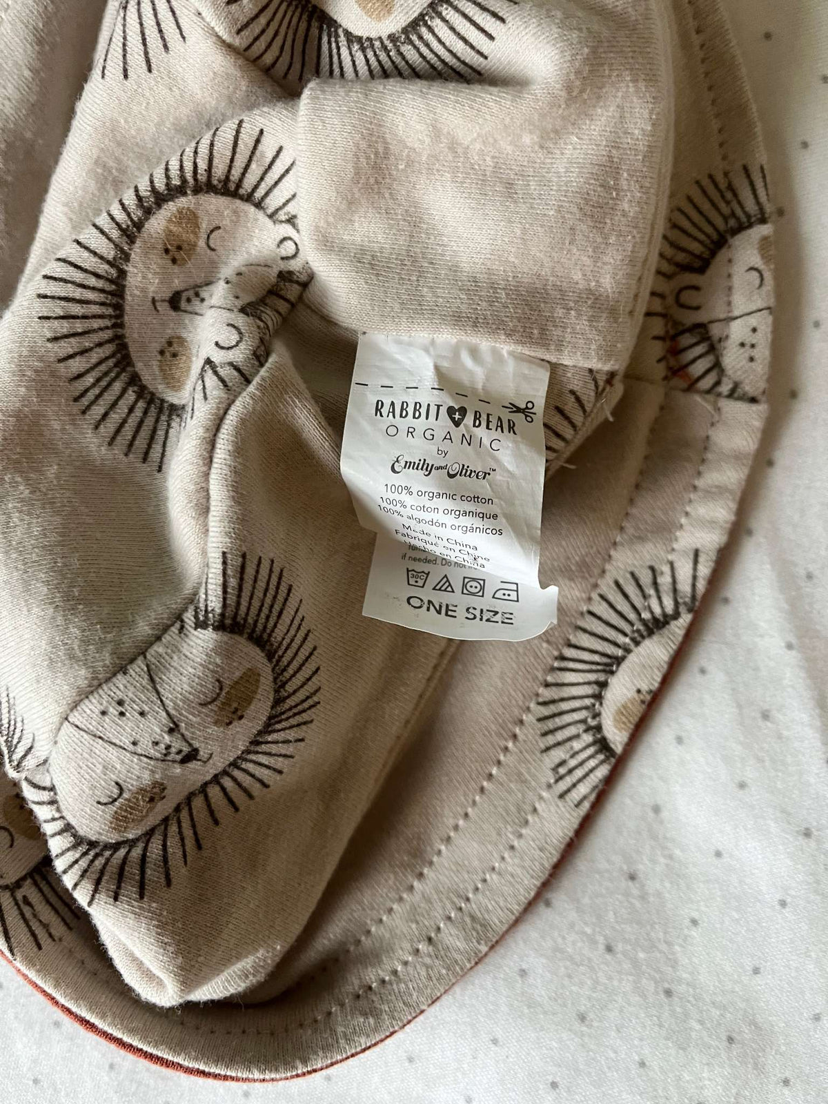 Rabbit + Bear Organic Reversible Safari Bucket Hat - One Size, Kids 6 Month (3-6M)