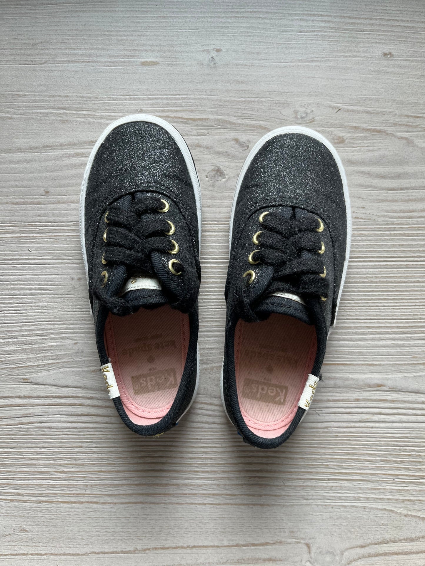 Keds for Kate Spade, black, shoes, size 6T, Shoes 6.5 (Walkers:12-24 mth)